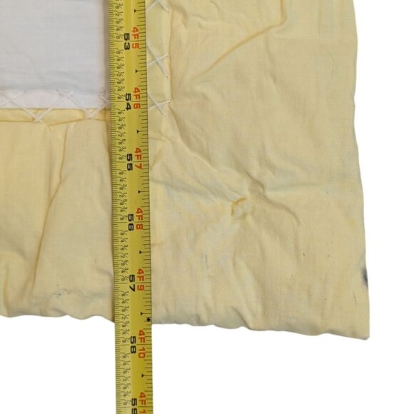 Handmade Quilt Embroidered Alphabet Birds Knots Yellow Pink 45x58 Baby Blanket - Picture 7 of 8